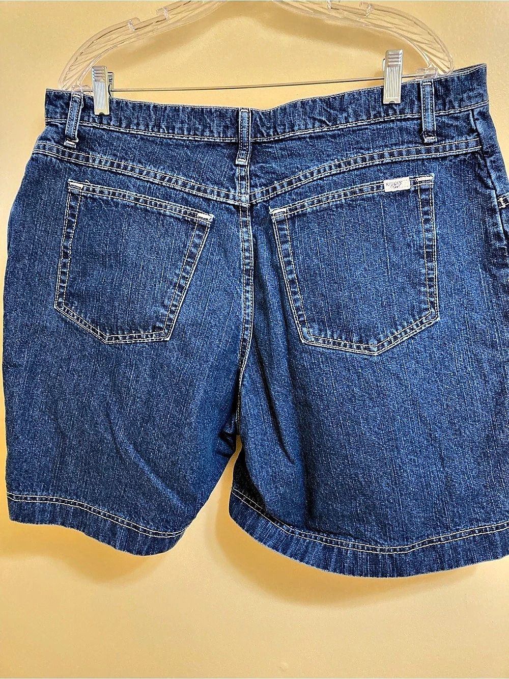 Riders by Lee Mid Rise Denim Bermuda Shorts Blue Size 16 - Picture 2 of 4